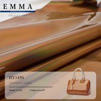 Cuir synthétique PU effet miroir laser couleur unie, imperméable, pour sacs, sacs à main, canapés, ceintures HY1450 – Vente directe usine