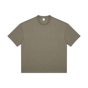 T-shirts pour hommes en maille de créateur, écologiques, imprimés sur mesure, grammage lourd, grandes tailles, style streetwear, motif lettres - Product Image 2