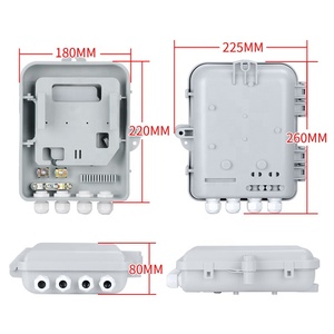 12-Core 1x8 PLC Splitter <span class=keywords><strong>Termination</strong></span> Box FTTH Exterior Impermeable Montaje en pared o poste con conector de fibra óptica SC - Product Image 6