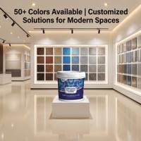 Kit de peinture époxy en flocons pour sols 20 kg 5 gallons, revêtement en résine autolissante 2K pour garage, sous-sol, atelier, sol en béton