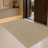 Tapis d'entrée en sisal naturel, grand tapis tissé durable, tapis beige moderne minimaliste, tapis antidérapant pour la décoration de la maison