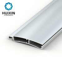 Profil de porte à enroulement en aluminium avec rail de guidage pour garage, finition poudrée
