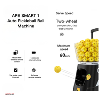 Máquina de Pickleball Inteligente 2026 con Control Remoto por Aplicación, Simula Partidos Reales para Entrenamiento, del Nivel Principiante al Profesional