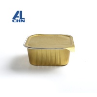 Moules à gâteaux en aluminium de 180 ml/6 oz, moules à pain, plateaux carrés jetables
