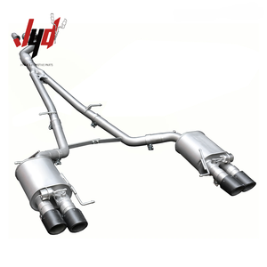 JYD pour Mercedes-Benz <span class=keywords><strong>E55</strong></span> <span class=keywords><strong>AMG</strong></span> <span class=keywords><strong>W211</strong></span> Silencieux à soupapes en acier inoxydable poli miroir, épaisseur 1,5 mm, commande à distance, catback - Product Image 1