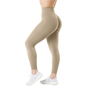 Leggings de yoga à taille élastique, leggings de yoga personnalisés pour femmes, coupe ajustée, super doux, légers, fitness - Product Image 1