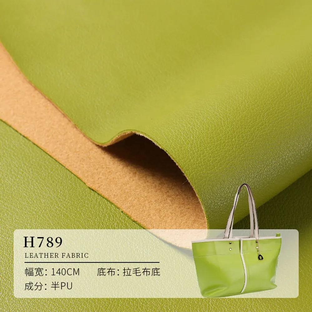 Semi PU leather H789 anti scratch R61 design vinyl durable use for bag car seat and upholstery