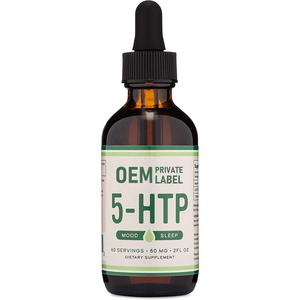 Mélatonine 5 HTP Gouttes Liquides Supplément d'aide au sommeil cérébral pour l'humeur Relaxation du sommeil Liquide pour rester - Product Image 5