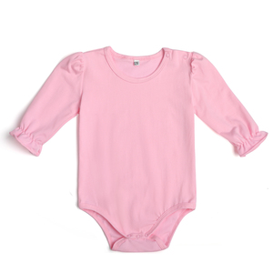 Vente en gros de body à manches longues pour bébés 100% coton peigné pour nouveaux-nés filles et garçons - Product Image 3