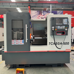 Torno CNC de bancada inclinada de alta precisión TCK46A con eje C, control Fanuc, máquina de torneado CNC pequeña para metal - Product Image 3