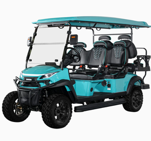 รถกอล์ฟไฟฟ้า 6 ที่นั่ง (4+2) ประสิทธิภาพสูง ผลิตจากสแตนเลสสตีล ทนทาน ใช้แบตเตอรี่ลิเธียม พร้อมเบาะนั่งพับได้ที่นั่งสบาย - Product Image 1
