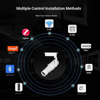 Spot LED Moderne Commercial Orientable et Dimmable à Montage en Saillie, Rail en Aluminium, CRI Élevé 95, Dali, pour Bureau
