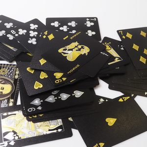Cartas de Póker con Diseño de Dólar Negro Personalizadas, Resistentes al Agua y Duraderas para Uso Familiar, Venta al Por Mayor Directa de Fábrica - Product Image 5