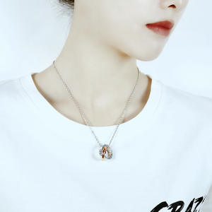 मिलान जोड़ों हार एक जोड़ी उसके और उसके टाइटेनियम स्टील अनन्त प्यार वादा अंगूठी लटकन गहने सेट उपहार के लिए पुरुषों महिलाओं - Product Image 3