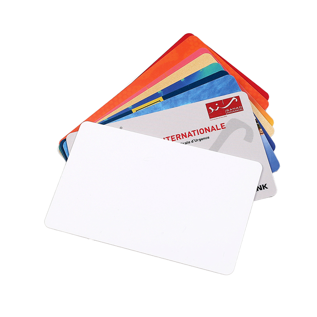 PVC Blank Card 13.56mhz HF Smart  NFC Card Custom Chip Nfc google Review Card Low Minimum Order Quantity