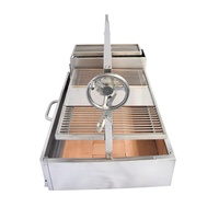 Grill à charbon de bois argentin argentin en acier inoxydable avec brasero Santa Maria Grill Parilla Barbecue d'extérieur