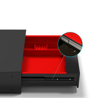 Organisateur d'accessoires de garde-robe Nisko en gros, boîte de rangement métallique avec serrure à empreinte digitale pour bijoux