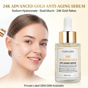 Suero Facial Hidratante de Lujo con Oro 24K, Ácido Hialurónico y Escualano, Reparación de la Barrera Cutánea para Piel Seca - Product Image 5