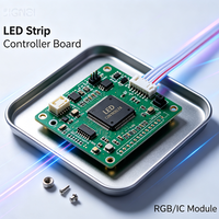 Contrôleur de bande LED RGB IC, module PCBA pour bande lumineuse flexible RGBW adressable, contrôleur de lumière ambiante intelligent PCBA