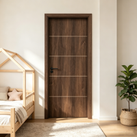 Puerta de Seguridad Moderna, Impermeable y de Alta Calidad, Fabricada en WPC, para Interiores de Viviendas, Dormitorios, Baños y Hoteles, con 1 Año de Garantía