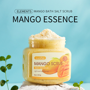 SADOER Vente en gros OEM ODM Crème exfoliante hydratante blanchissante pour le corps aux fruits naturels, sel de bain exfoliant - Product Image 4