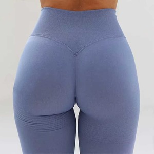 Vente en gros d'usine Collants de sport sans couture <span class=keywords><strong>taille</strong></span> haute pour femmes Vêtements de sport Tenue de sport Fitness Pantalons de yoga - Product Image 5