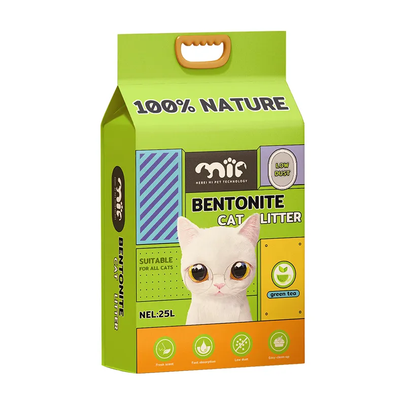 Eco-Friendly Cat Sand Natural Easy To Scoop Easy Clean 5 Flavors Mineral Bentonite Cat Litter Sand