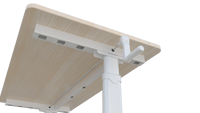 Meilleures ventes - Bureau d'étude multifonction H2 - Design moderne - Bureau de travail réglable en hauteur manuellement - Table d'étude pour étudiants