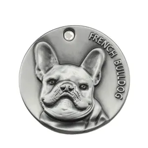 Best Sales Dog Cat Harness Bulldog francese Golden Retriever informazioni ID Pet Tag