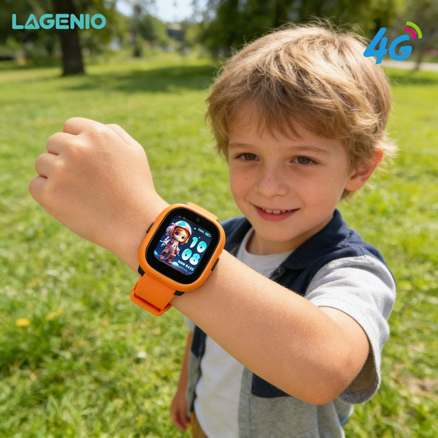 LAGENIO K3 RTOS Kids Smart Watch 4G SIM Card WiFi GPS Navigation Camera Touch Screen SOS Square IP68 Waterproof 1.7inch Display
