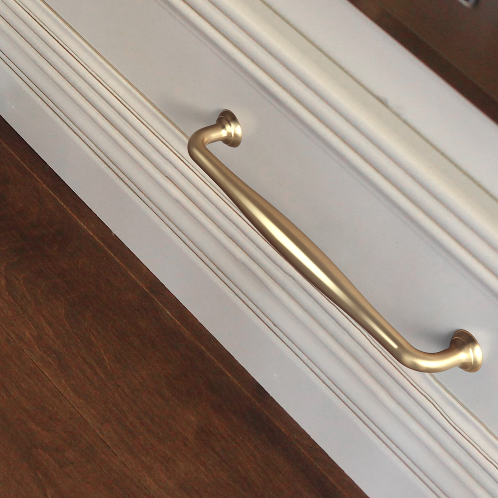 Goo-Ki 6 Pack Chapagne Bronze Cabinet Drawer Knobs - Odern Gold Bar