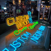 Diseño gratuito, luces de neón Led personalizadas, letrero de neón, letrero de luz de neón Led personalizado para boda, fiesta de cumpleaños, tienda, logotipo, hogar, Dropshipping
