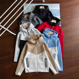 Collection de vêtements de sport et de pantalons décontractés pour hommes, collaboration personnalisée NLOGO, nouvelle collection printemps-automne, imprimé, tissu technique polaire, à capuche, tricoté - Product Image 1