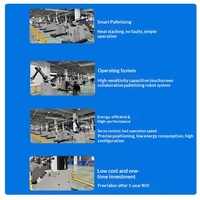 Robot palettiseur entièrement automatique LIANGZO, manipulateur industriel, moteur 1 kW, alimentation 110V/220V/380V, carton