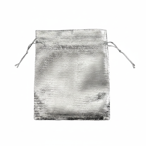 Sac en argent 70x90 mm pour accessoires de présentation de bijoux - Product Image 2