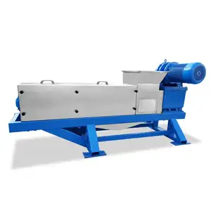 Screw food waste dehydrator/paper fiber dewatering machine/organic waste dewatering screw press