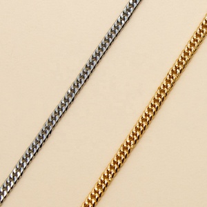 <span class=keywords><strong>Lunettes</strong></span> de soleil à mailles cubaines, luxe, plaqué or 18K, cordon, en acier inoxydable, porte-<span class=keywords><strong>lunettes</strong></span>, chaîne <span class=keywords><strong>2022</strong></span> fine, sangle de masque, 10 pièces - Product Image 6