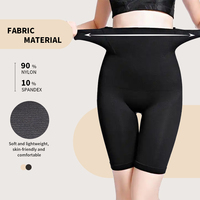 SSHAPER Shorty gainant sans couture pour femme, taille haute, effet remonte-fesses et ventre plat, respirant, post-partum