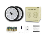 Nouvel arrivage Lampes LED pour vélo et poussette Lampes de landau intelligentes avec feux d'avertissement de sécurité Lampes de PRAM d'extérieur alimentées par batterie