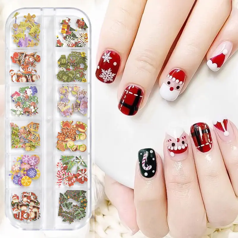 Weihnachten Halloween Kürbis Blume Nail Art Aufkleber Aufkleber