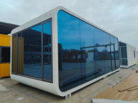 Maison préfabriquée écologique Apple Cabin avec cuisine, chambre et bureau - Pod mobile de luxe pour le tourisme et les villages de vacances