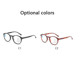 Nuevo estilo Retro espejo de alta definición al por mayor marcos <span class=keywords><strong>grandes</strong></span> Multi Focus <span class=keywords><strong>presbicia</strong></span> Anti luz azul <span class=keywords><strong>gafas</strong></span> de lectura - Product Image 5