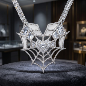 Bijoux Hip Hop KIVORA, pendentif rond en argent 925 avec moissanite, lettre gothique personnalisée, charme personnalisé avec initiales ou nom - Product Image 2