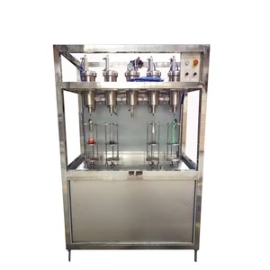 Semi Auto 330ml 250ml Aluminum Can 2 4 Head Nozzle CO2 Isobar Champagne Carbonated Cola Drink Filling Machine - Product Image 1