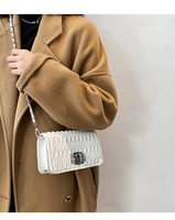Sac à main matelassé en cuir PU pour femme 2024 – Sacs bandoulière et sacs à épaule pour femmes