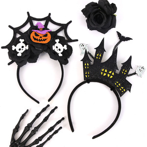 Funny Horrific Pumpkin Skull <strong>Ghost</strong> Hairbands Cosplay <strong>Costume</strong> Holiday Halloween Headband - Product Image 2