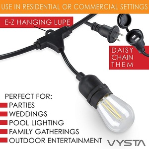 <b>Led</b> <b>Light</b> Strings 24V Dc Ip65 Plastic E26 E27 Base Garden Outdoor Use - Product Image 4