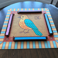 Tapis de Mahjong Américain Antidérapant à Motif Oiseaux Lulury – Vente en Gros d'Accessoires de Mahjong