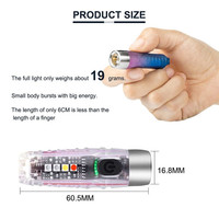 Porte-clés rechargeable lampe de poche LED Mini poche haute qualité 600 lumens torche magnétique ST20 lampe d'avertissement LED