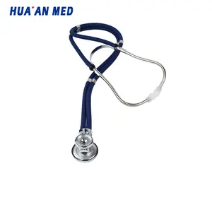 Huaan Med fabrika fiyatları klinik çift tüp tıbbi pediatrik çift kafa Sprague Rappaport stetoskop